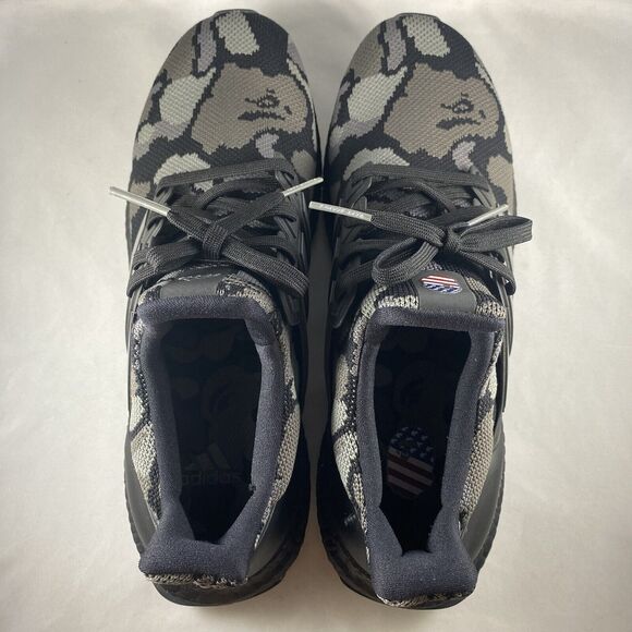 Adidas x Bape Ultra Boost 4.0 Black Camo Men’s 8.5 G54784 Bathing Ape - Picture 6 of 13